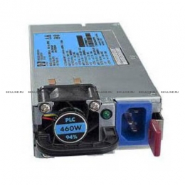 Блок питания HP 460W High-Efficiency (HE) AC power supply - Hot Plug (HP), 1U form factor, 12V [511804-001] (511804-001). Изображение #1