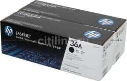 Тонер-картридж HP 36A Black Dual Pack для LJ M1120mfp/P1505/M1522mfp (2х2000 стр) (CB436AF). Изображение #1