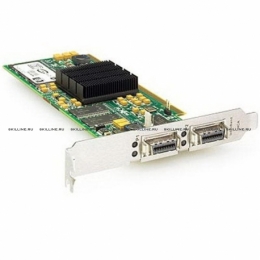 Контроллер HP NC571C PCI express dual-port 4x InfiniBand adapter - 128MB on-board memory, two InfiniBand 4x copper connectors, up to 15 m (50 ft) with 4x InfiniBand copper cabling, 16.77cm (6.6in) x 6.40cm (2.5in) (without bracket) [374931-001] (374931-001). Изображение #1