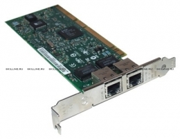 Контроллер HP NC7170 dual port Gigabit Ethernet network interface adapter board, 10/100/1000Base-T - Has two RJ-45 ports, requires one PCI slot [313586-001] (313586-001). Изображение #1