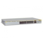 Коммутатор Allied Telesis Layer 2 switch with 24-10/100/1000Base-T ports with POE plus 4 active SFP slots (unpopulated) (AT-8000GS/24POE)