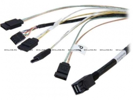 Внутренний кабель SFF-8643 - 4x SATA, 0.6 м  (LSI00410). Изображение #1
