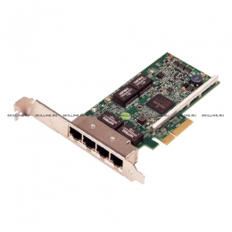 Адаптер Dell Broadcom 5719 QP 1Gb Low Profile Network Interface Card - Kit (540-11147). Изображение #1