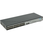 HP 1420-24G-2SFP Switch (Unmanaged, 24*10/100/1000 + 2 SFP, QoS, fanless, 19'') (JH017A)