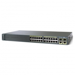 Коммутатор Cisco Catalyst 2960 Plus 24 10/100+2 T/SFP LAN Lite,mfg in Russia (WS-C2960R+24TC-S). Изображение #1