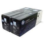 Тонер-картридж HP 12A Black Dual Pack для LJ M1005mfp/1010/1012/1015/1018/1020/1022/M1319mfp/3015/3020/3030/3050/3052/3055 (2х2000 стр) (Q2612AF)