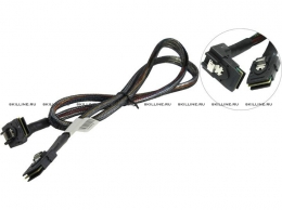 Контроллер LSI  SAS/SATA 1.0m Internal right-angled Mini-SAS (SFF-8087) to Mini-SAS (SFF-8087) cable with sideband  (CBL-RA8087SB-10M). Изображение #1