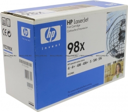 Тонер-картридж HP 98X Black для LJ 4/4m/4+/4m+/5/5m/5n (92298X). Изображение #1