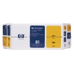 Набор HP 81 Yellow картридж + печатающая головка для Designjet 5000/5000ps/5500/5500ps 680-ml (C4993A)