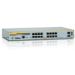 Коммутатор Allied Telesis L2+ managed switch, 16 x 10/100/1000Mbps POE ports, 2 x SFP uplink slots, 1 Fixed AC power supply (AT-x230-18GP)