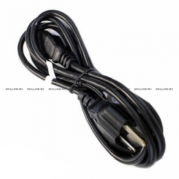 Кабель HP Power cord (Black) - Has 3-wire plug, 18 AWG, 1.8m (6.2ft) long [142766-001] (142766-001). Изображение #1