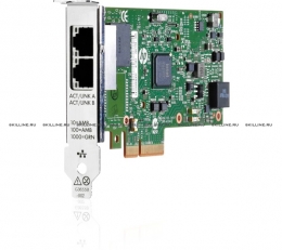 Сетевая карта HPE Ethernet 1Gb 2-port BASE-T I350-T2V2 Adapter (652497-B21). Изображение #1