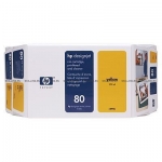 Набор HP 80 Yellow картридж + печатающая головка + устройство очистки для Designjet 1050c/c plus/1055cm/cm plus 350-ml (C4893A)
