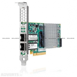 Контроллер HP NC523SFP 10Gb 2-port server adapter - Full-height bracket installed, but supports SFP+ (Small Form-factor Pluggable) connectors [593742-001] (593742-001). Изображение #1