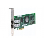 Адаптер HBA Qlogic 4Gb Dual Port FC HBA, x4 PCIe, LC multi-mode optic (QLE2462-CK)