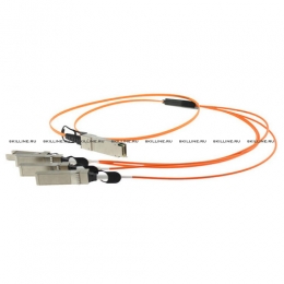 Кабель Cisco Systems 40GBASE Active Optical QSFP to 4SFP breakout Cable, 3m Original (QSFP-4X10G-AOC3M). Изображение #1