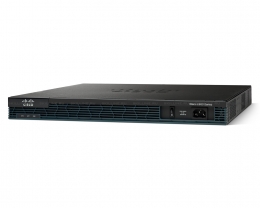 Cisco 2901 with 2 onboard GE, 4 EHWIC slots, 2 DSP slots, 1 ISM slot, 256MB CF default, 512MB DRAM default, IP Base (CISCO2901/K9). Изображение #1