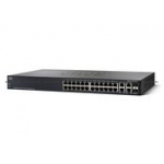 Коммутатор Cisco Systems SF300-24 24-port 10/100 Managed Switch with Gigabit Uplinks (SRW224G4-K9-EU)