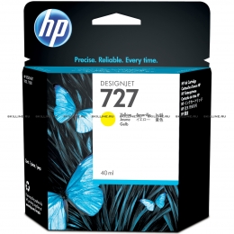 Картридж HP 727 Yellow для Designjet T920/T1500/T2500 40-ml (B3P15A). Изображение #1