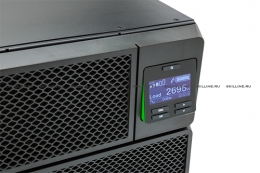 ИБП APC  Smart-UPS On-Line,6000W /6000VA,Входной 230V /Выход 230V, Interface Port Contact Closure, RJ-45 10/100 Base-T, RJ-45 Serial, Smart-Slot, USB, Extended runtime model, Высота аппаратурной стойки 4 U (SRT6KRMXLI). Изображение #4