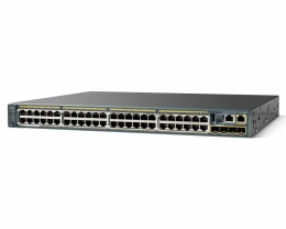 Коммутатор Cisco Systems Catalyst 2960S 48 GigE PoE 370W, 4 x SFP LAN Base (WS-C2960S-48LPS-L). Изображение #1
