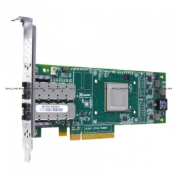 Адаптер Dell QLogic QLE2662, Dual Port, 16Gbps Fibre Channel PCIe HBA Card Low Profile (406-BBBH). Изображение #1