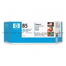 Картридж HP 85 Light Cyan для Designjet /30/30n/30gp/90/90r/90gp/130/130nr/130gp 3х69-ml (C9434A). Изображение #1