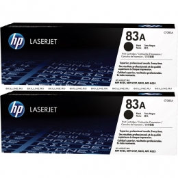 Тонер-картридж HP 83A Black Dual Pack для LJ Pro M125rnw/125ra M127fw/fn M201n/dw M225dw/rdn (2х1500 стр) (CF283AD). Изображение #1