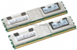 HP 2GB FBD PC2-5300 2X1GB KIT - Модуль памяти 2Гб Kit (2x1GB) 667MHz, PC2-5300F-5, DDR2, dual-rank x8, 1.50V, regist (397411-B21). Изображение #1