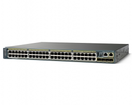 Коммутатор Cisco Systems Catalyst 2960S 48 GigE PoE 740W, 4 x SFP LAN Base (WS-C2960S-48FPS-L). Изображение #1