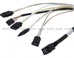 Внутренний кабель SFF-8643 - 4x SATA, 1 м  (LSI00411). Изображение #1