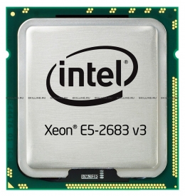 Процессор Dell Intel Xeon E5-2683v3 Processor (2.0GHz, 14C, 35MB, 9.6GT / s QPI, 120W), - Kit (338-BGLJ). Изображение #1