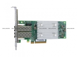 Адаптер HBA Qlogic 16Gb Dual Port FC HBA, PCIe Gen3 x8, SR LC multi-mode optic (QLE2692-SR-CK). Изображение #1
