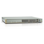 Коммутатор Allied Telesis Gigabit Edge Switch with 24 x 10/100/1000T POE+ ports, 4 x 1G SFP ports. Requires licenses to enable 10G uplink and to enable stacking feature + NCB1 (AT-x510L-28GP-50)