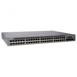 Коммутатор Juniper Networks EX3300 TAA, 48-Port 10/100/1000BaseT (48-Ports PoE+) with 4 SFP+ 1/10G Uplink Ports (Optics not included) (EX3300-48P-TAA). Изображение #1