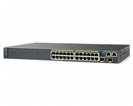 Коммутатор Cisco Systems Catalyst 2960S 24 GigE PoE 370W, 2 x 10G SFP+ LAN Base (WS-C2960S-24PD-L). Изображение #1