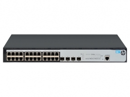 HP 1920-24G Switch (Web-managed, Limited CLI, 24*10/100/1000 + 4*SFP, static routing, fanless, rack-mounting, 19