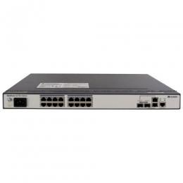 Коммутатор Huawei S2700-18TP-SI-AC(16 Ethernet 10/100 ports,2 dual-purpose 10/100/1000 or SFP,AC 110/220V) (S2700-18TP-SI-AC). Изображение #1