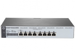 HP 1820-8G Switch (WEB-Managed, 8*10/100/1000, Fanless, Rack-mounting, 19