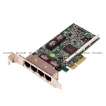 Адаптер Dell Broadcom 5719 QP 1Gb Low Profile Network Interface Card - Kit (540-BBHB)