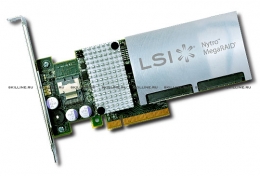 Контроллер LSI 4-портовый низкопрофильный RAID-, SAS/SATA 6 Gb/s, PCI Express 3.0 x8, флэш-память NAND 200 Гб, RAID 0,1,5,6,10,50,60 (LSI00351). Изображение #1