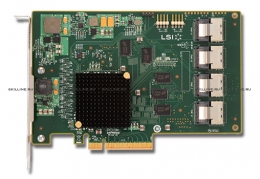 Контроллер LSI SAS  , PCI Express 2.0 x8 , Plug-in Card Form Factor , 9201-16i Product Model , RoHS Green Compliance Certificate/Authority , No RAID Supported , Full-height Card Height  (LSI00244). Изображение #1