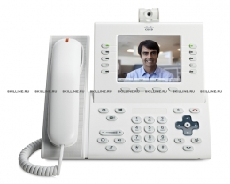 Телефонный аппарат Cisco UC Phone 9951, White, Slimline Handset (CP-9951-WL-K9=). Изображение #2