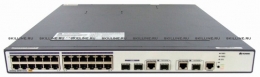Коммутатор Huawei S3700-28TP-PWR-EI(24 Ethernet 10/100 PoE+ ports,2 Gig SFP and 2 dual-purpose 10/100/1000 or SFP,without power module) (S3700-28TP-PWR-EI). Изображение #1