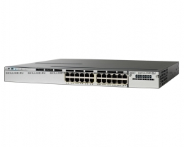 Коммутатор Cisco Systems Catalyst 3750X 24 Port UPOE IP Base (WS-C3750X-24U-S). Изображение #1