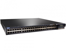 Коммутатор Juniper Networks EX4200, 48-Port 10/100/1000BaseT PoE-Plus + 930W AC PS, includes 50cm VC cable (EX4200-48PX). Изображение #1