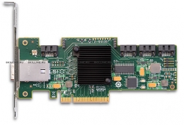 Контроллер LSI SAS  , Plug-in Card Form Factor , PCI Express x8 Host Interface , 9212-4i4e Product Model , RAID Supported , RoHS Green Compliance Certificate/Authority , Low-profile Card Height , Serial ATA/600 Controller Type  (LSI00192). Изображение #1