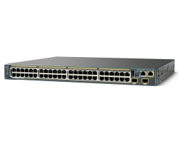 Коммутатор Cisco Systems Catalyst 2960S 48 GigE PoE 740W, 2 x 10G SFP+ LAN Base (WS-C2960S-48FPD-L). Изображение #1