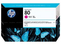 Картридж HP 80 Magenta для Designjet 1050c/c plus/1055cm/cm plus 350-ml (C4847A). Изображение #1