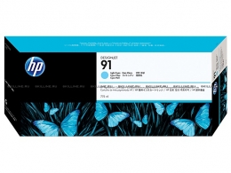 Картридж HP 91 Light Cyan Pigment для Designjet Z6100 Photo Printer 775-ml (C9470A). Изображение #1